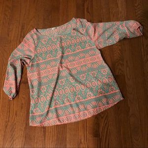 Blue Sketch Boutique blouse